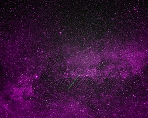 Preview wallpaper space, stars, starfall, purple