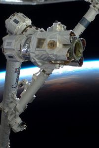 Preview wallpaper space station, earth, orbit