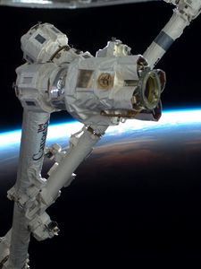 Preview wallpaper space station, earth, orbit