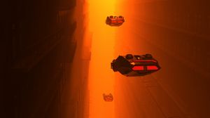 Preview wallpaper spaceships, buildings, tunnel, fog, art