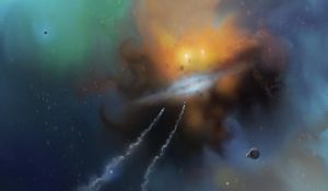 Preview wallpaper spaceships, speed, nebula, space, art