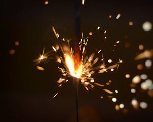 Preview wallpaper sparkler, sparks, glare