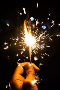 Preview wallpaper sparkler, sparks, light, hand