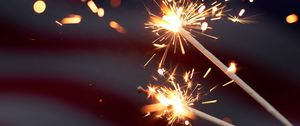 Preview wallpaper sparklers, glow, sparks, bright