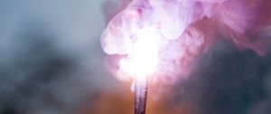 Preview wallpaper sparklers, smoke, light, hand