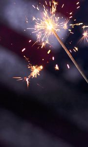 Preview wallpaper sparklers, sparks, blur