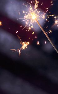 Preview wallpaper sparklers, sparks, blur