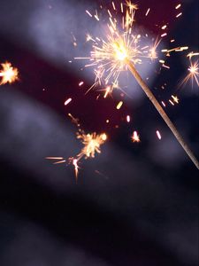 Preview wallpaper sparklers, sparks, blur