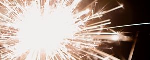 Preview wallpaper sparklers, sparks, fire, bright, holiday