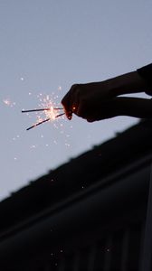 Preview wallpaper sparklers, sparks, hands