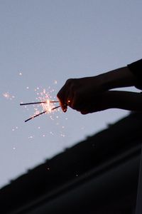 Preview wallpaper sparklers, sparks, hands