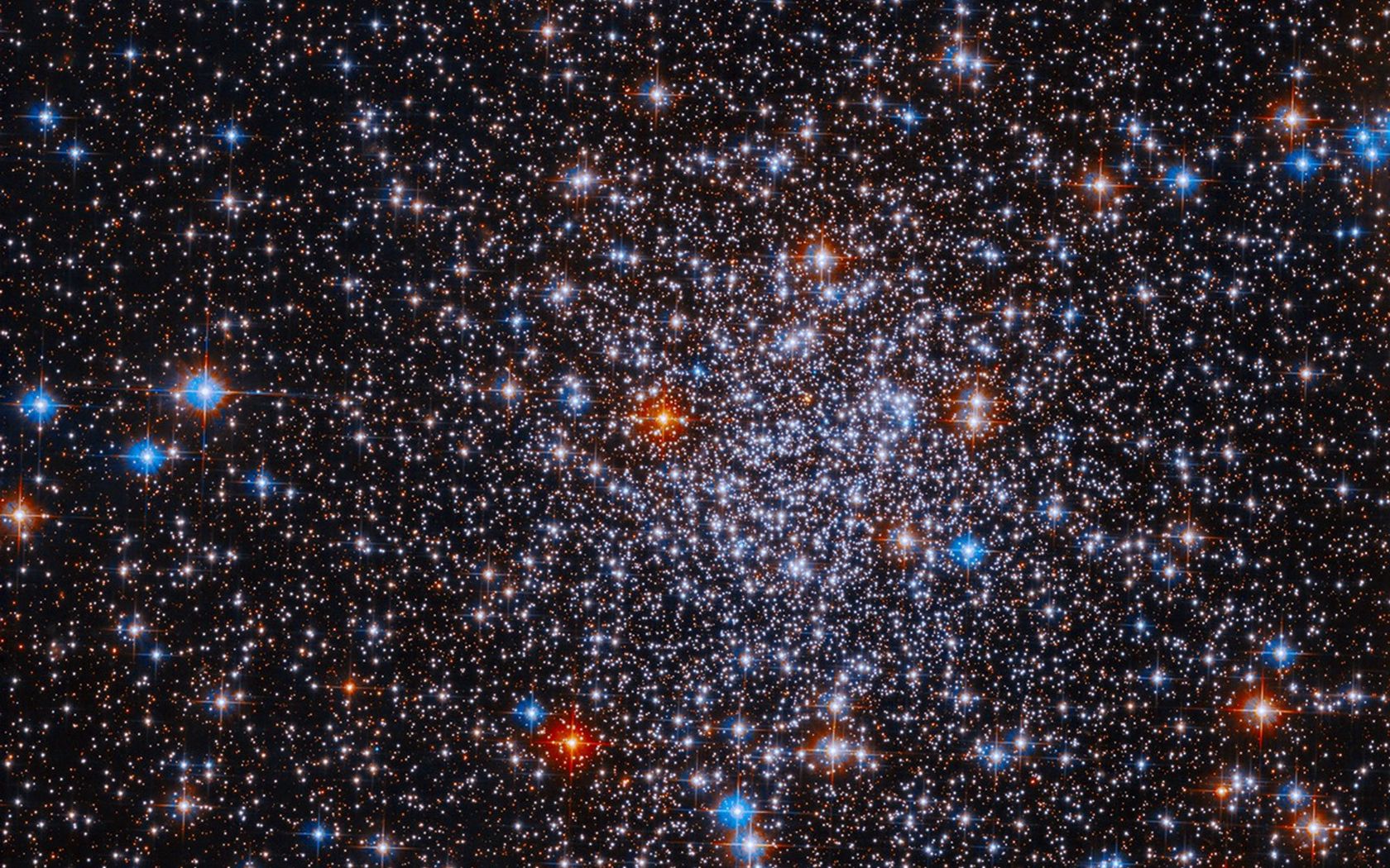 1680x1050 Wallpaper sparkles, highlights, stars, space