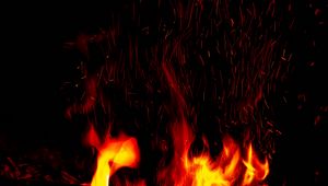 Preview wallpaper sparks, fire, flame, black