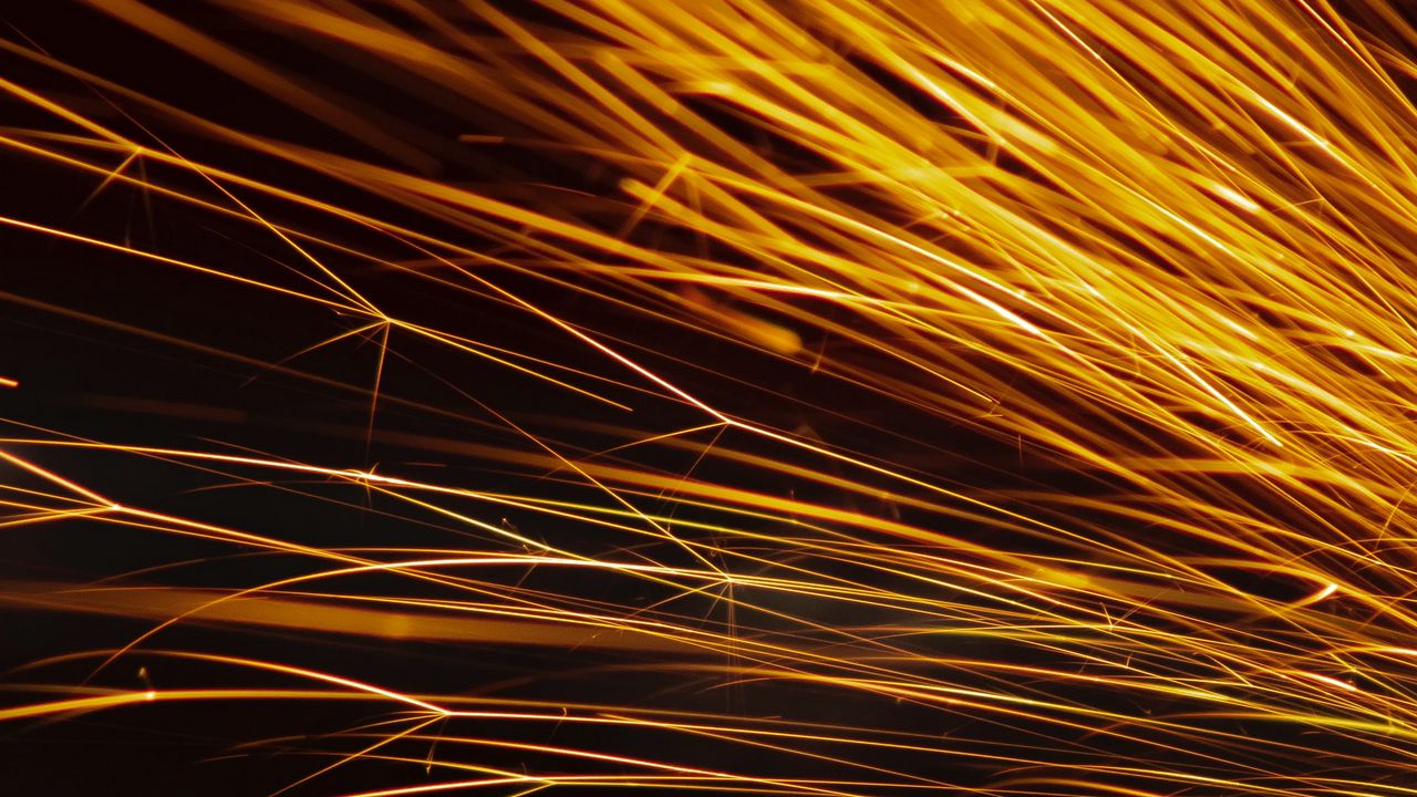 Wallpaper sparks, light, long exposure, freezelight, abstraction
