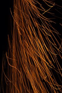 Preview wallpaper sparks, long exposure, abstraction, dark