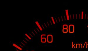 Preview wallpaper speedometer, arrow, numbers, neon