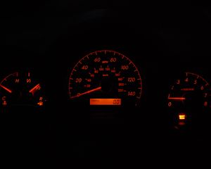 Preview wallpaper speedometer, backlight, arrow, numbers