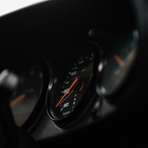 Preview wallpaper speedometer, control panel, black, salon, car