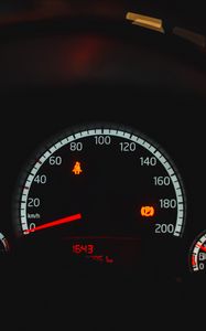 Preview wallpaper speedometer, lights, speed, numbers