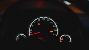 Preview wallpaper speedometer, lights, speed, numbers