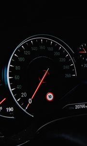 Preview wallpaper speedometer, speed, arrows, numbers, car