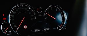 Preview wallpaper speedometer, speed, arrows, numbers, car