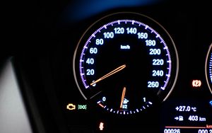 Preview wallpaper speedometer, speed, lights, numbers