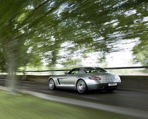 Preview wallpaper speed-up, boost, speed, mercedes benz, sls, amg