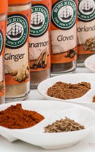 Preview wallpaper spices, flavorings, spice, cinnamon, cumin, cloves, coriander, chili, paprika, turmeric