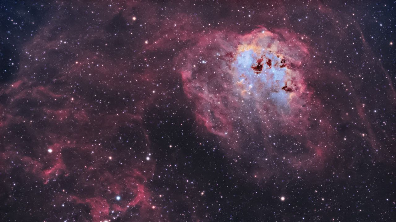 Wallpaper spider nebula, nebula, stars, space