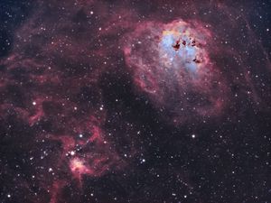 Preview wallpaper spider nebula, nebula, stars, space