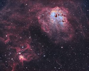 Preview wallpaper spider nebula, nebula, stars, space