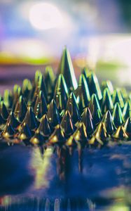 Preview wallpaper spikes, macro, light, green, wet