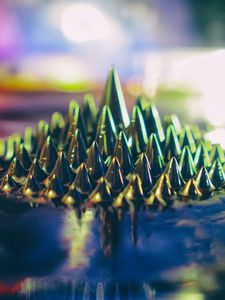 Preview wallpaper spikes, macro, light, green, wet