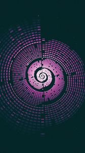 Preview wallpaper spiral, abstraction, fractal, purple