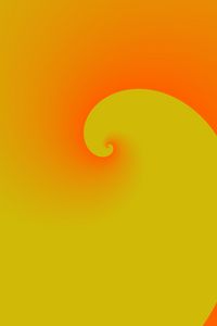 Preview wallpaper spiral, abstraction, gradient, yellow, orange