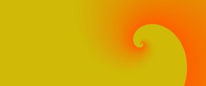 Preview wallpaper spiral, abstraction, gradient, yellow, orange