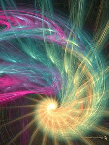 Preview wallpaper spiral, colorful, smoke, veil