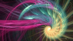 Preview wallpaper spiral, colorful, smoke, veil