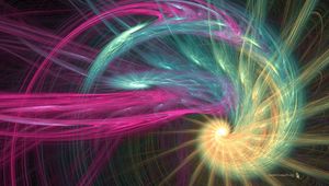 Preview wallpaper spiral, colorful, smoke, veil