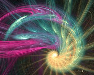 Preview wallpaper spiral, colorful, smoke, veil