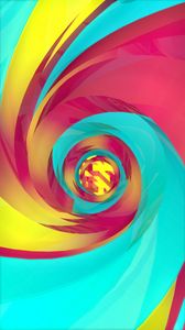 Preview wallpaper spiral, colorful, twist, vortex, abstraction