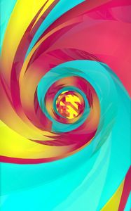 Preview wallpaper spiral, colorful, twist, vortex, abstraction