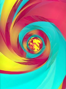 Preview wallpaper spiral, colorful, twist, vortex, abstraction