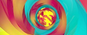 Preview wallpaper spiral, colorful, twist, vortex, abstraction