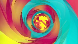 Preview wallpaper spiral, colorful, twist, vortex, abstraction