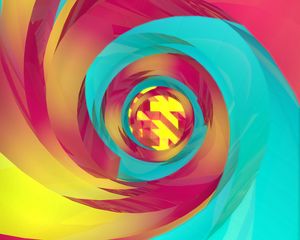 Preview wallpaper spiral, colorful, twist, vortex, abstraction