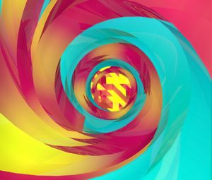 Preview wallpaper spiral, colorful, twist, vortex, abstraction