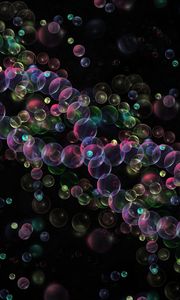 Preview wallpaper spiral, dna, bubbles, transparent, intersection, abstraction