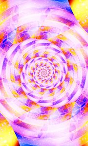 Preview wallpaper spiral, fractal, abstraction, bright